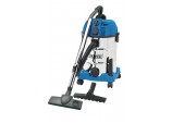 230V Wet and Dry Vacuum Cleaner with Stainless Steel Tank and Integrated Power Out-Take Socket, 30L, 1300W